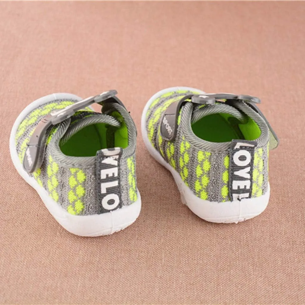 EnJoCho Baby Boys Girls Single Shoes Cartoon Star Anti-Slip Soft Sole Sneakers Toddler First Walker Warm Shoes 0-24M Old (Green-02A#, 12-15Months)