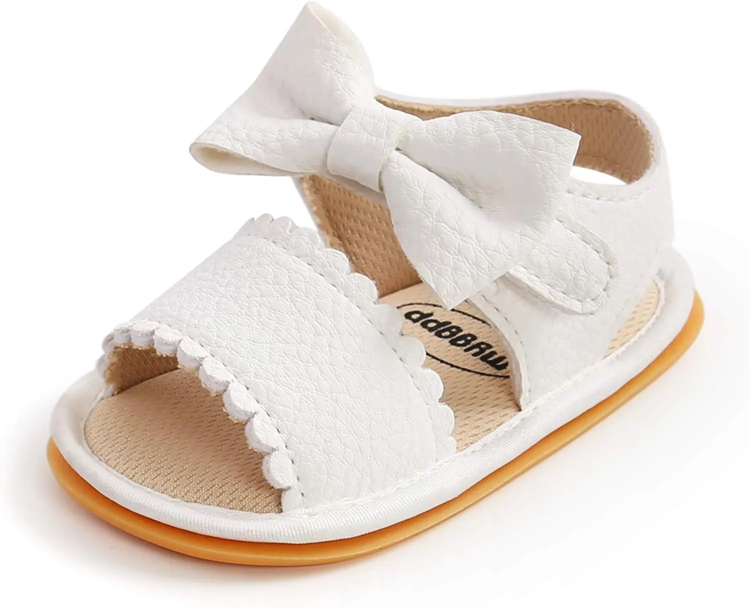 EnJoCho Baby Girl Boy Beach Sandals Soft Rubber Sole Anti-Slip Summer Bowknot Shoes Toddler Flats First Walkers Crib Shoe