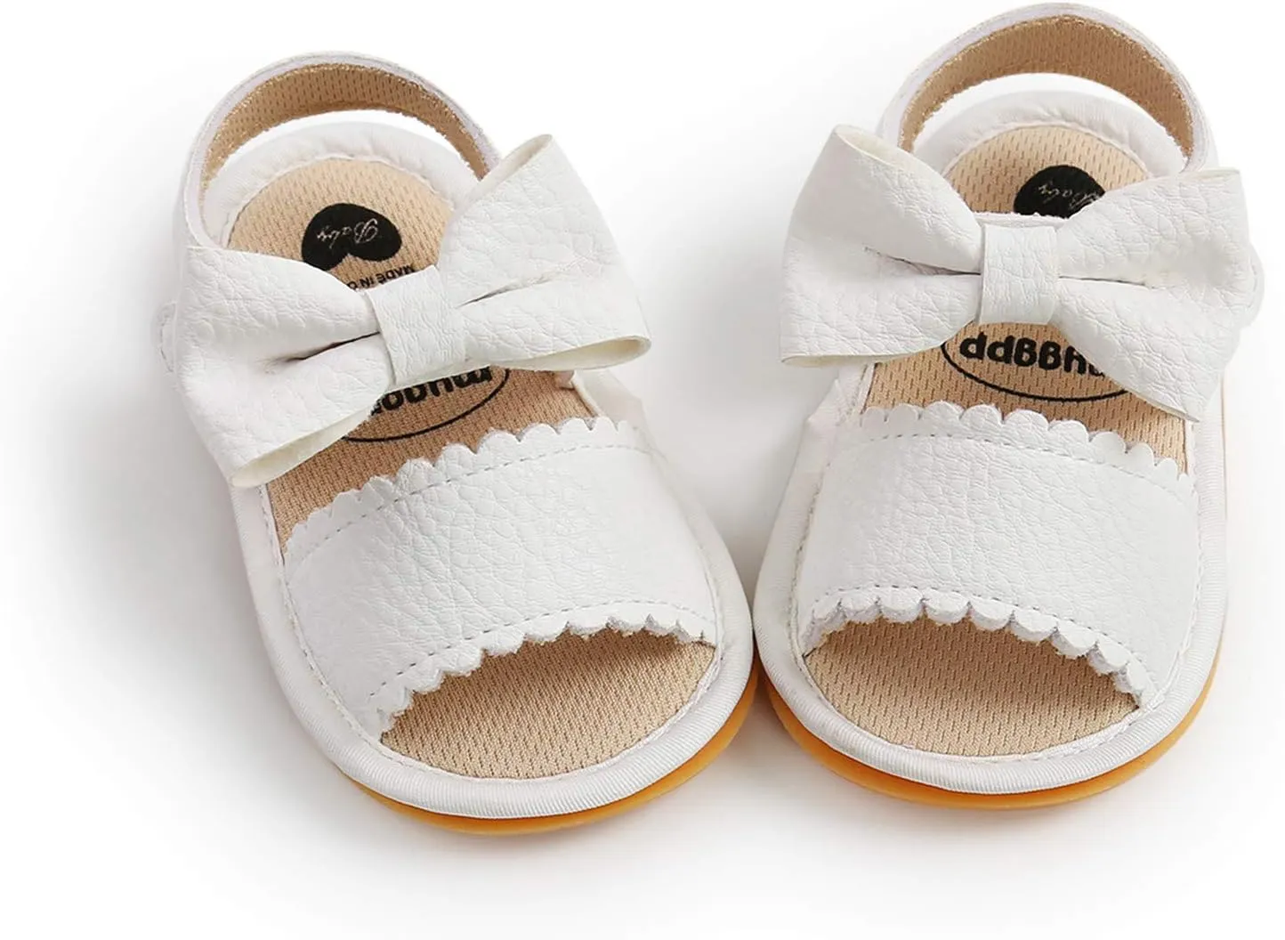 EnJoCho Baby Girl Boy Beach Sandals Soft Rubber Sole Anti-Slip Summer Bowknot Shoes Toddler Flats First Walkers Crib Shoe