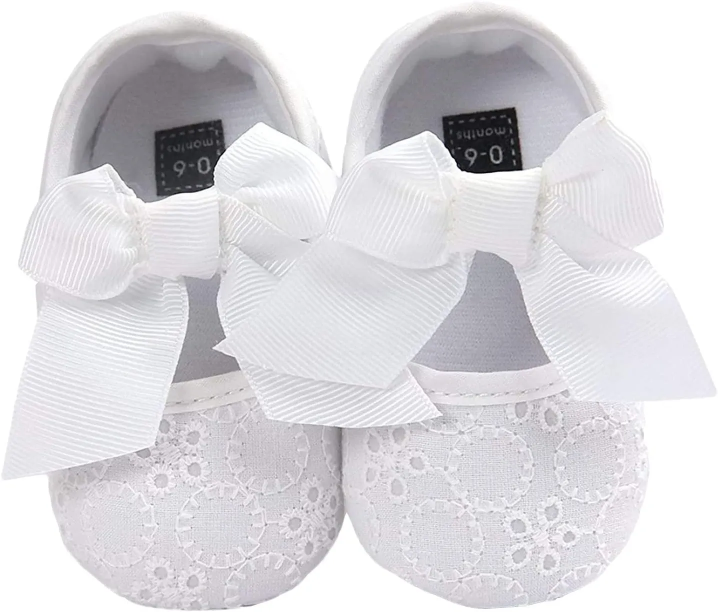 EnJoCho Baby Girl Fashion Embroidered Shoes Soft Sole Toddler Shoes Bow Princess Shoes Infant Crib Shoes for First Walkers
