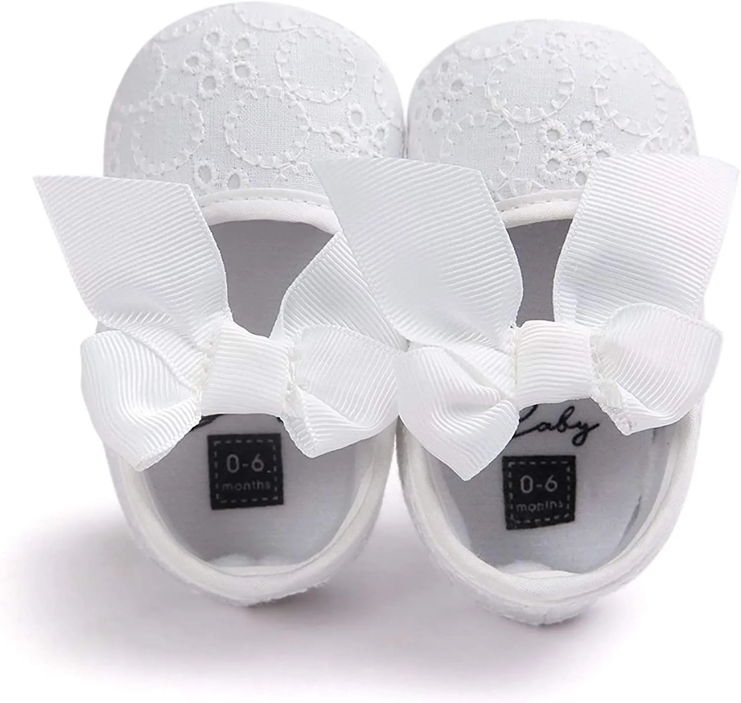EnJoCho Baby Girl Fashion Embroidered Shoes Soft Sole Toddler Shoes Bow Princess Shoes Infant Crib Shoes for First Walkers