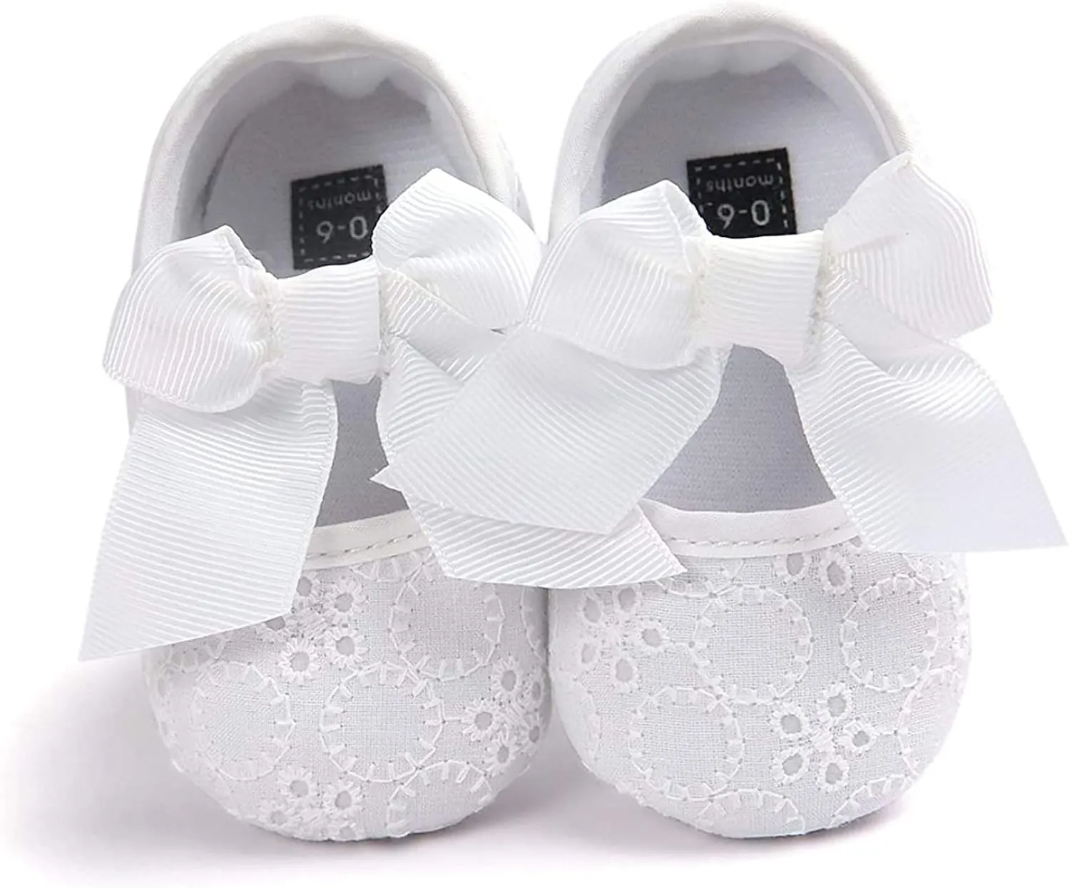 EnJoCho Baby Girl Fashion Embroidered Shoes Soft Sole Toddler Shoes Bow Princess Shoes Infant Crib Shoes for First Walkers
