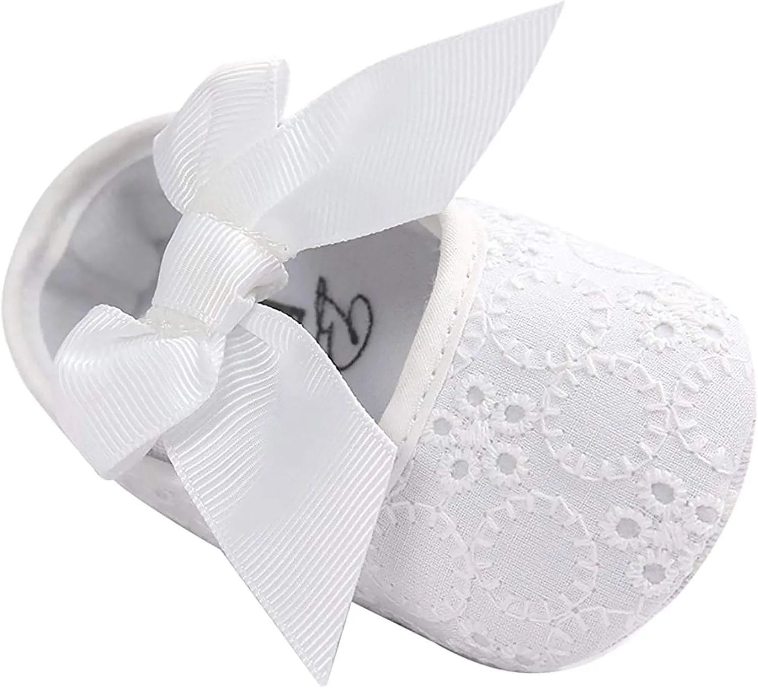 EnJoCho Baby Girl Fashion Embroidered Shoes Soft Sole Toddler Shoes Bow Princess Shoes Infant Crib Shoes for First Walkers