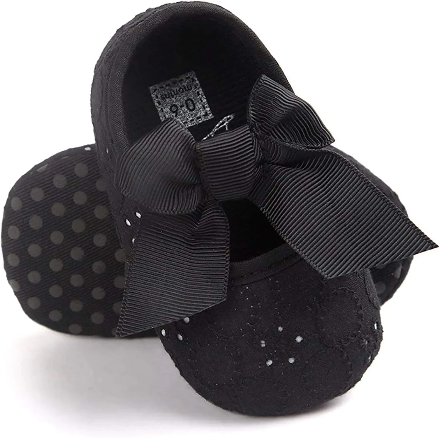 EnJoCho Baby Girl Fashion Embroidered Shoes Soft Sole Toddler Shoes Bow Princess Shoes Infant Crib Shoes for First Walkers