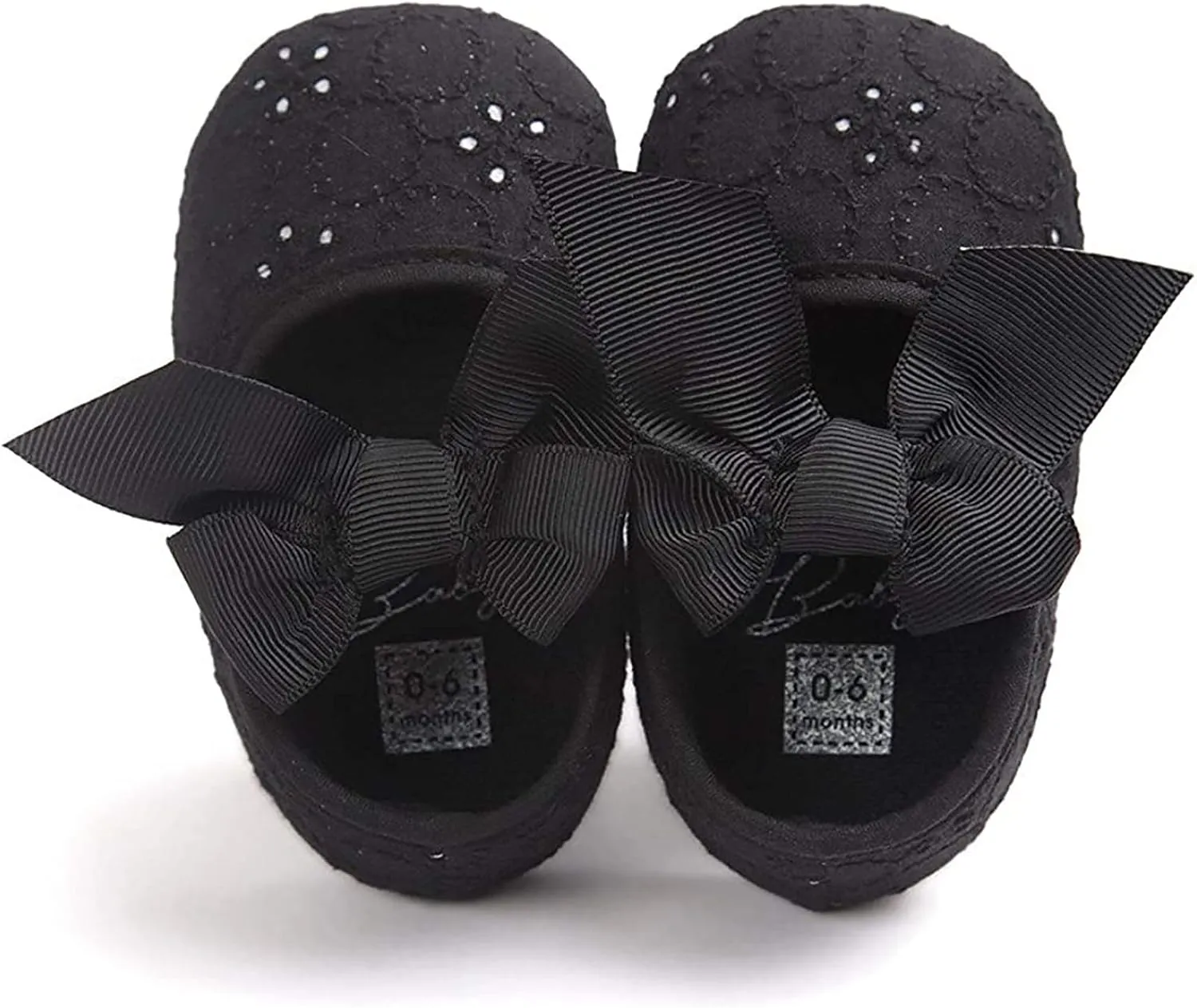 EnJoCho Baby Girl Fashion Embroidered Shoes Soft Sole Toddler Shoes Bow Princess Shoes Infant Crib Shoes for First Walkers