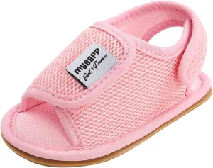 EnJoCho Baby Shoes,Baby Girls Boys Mesh Shoes Sandals Soft Non-Slip Rubber Sole Flat Walking Shoes for 0-18Months (Pink-03#, 11-6M)