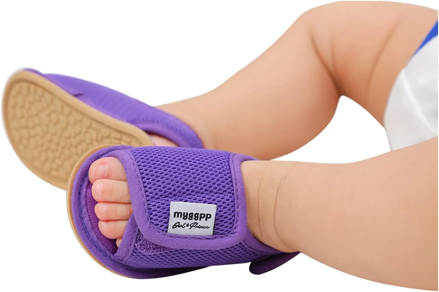 EnJoCho Cute Baby Girls Rubber Mesh Non-Slip Boys Sandals Flat Shoes Shoes Soft Sole Walking Baby Lightwight Shoes (Purple, 13-18M)