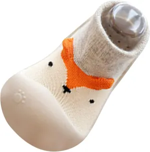 EnJoCho Kids Baby Girls Boys Anti-Slip Sock Shoes Infant Soft Rubber Sole Shoes Breathable Cotton First Walking Shoes