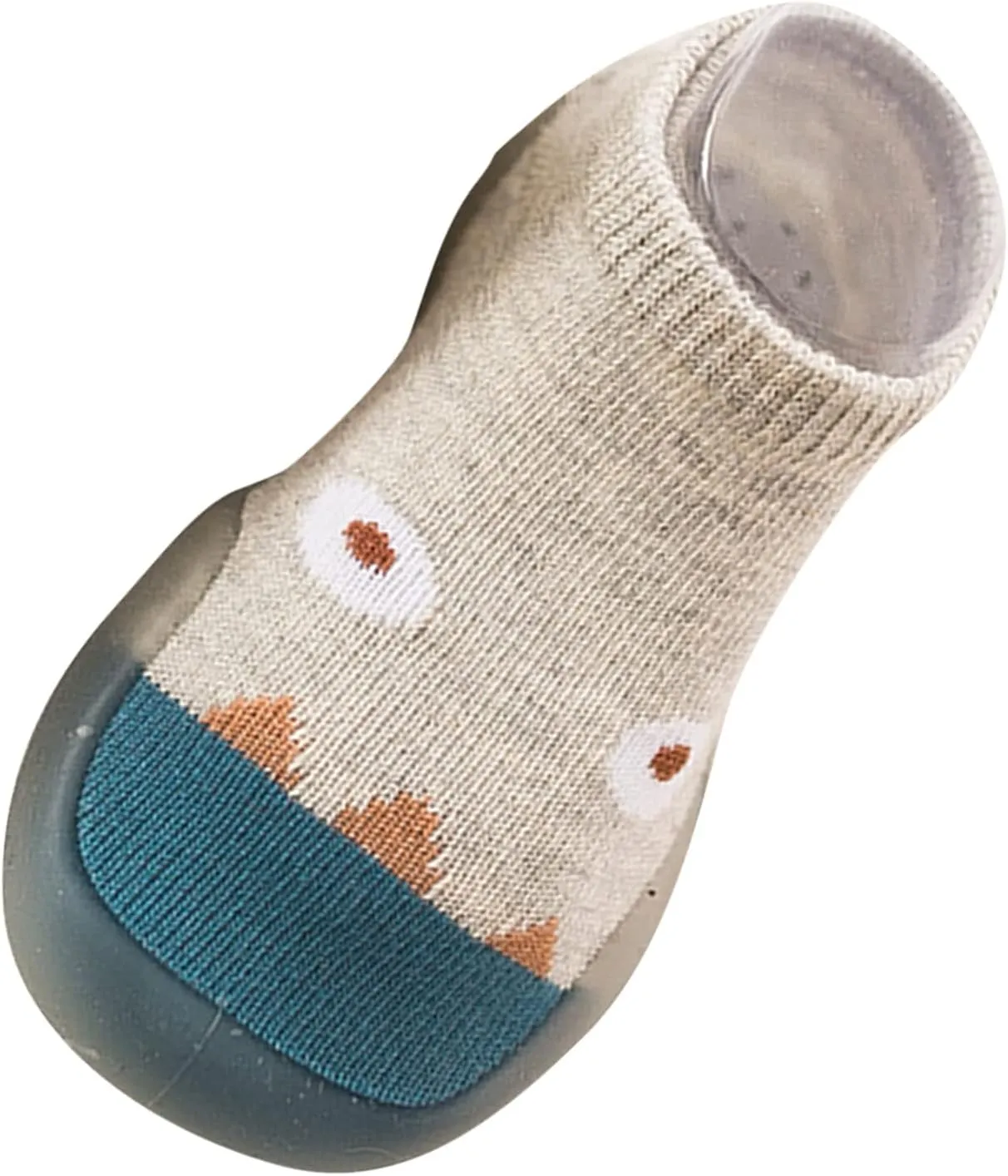 EnJoCho Newborn Baby Boys Girls Warm Socks Shoes Cartoon Cute Warm Anti-Slip Soft Sole Knit Slipper Prewalkers (Blue-07#A, 12-18 Months)