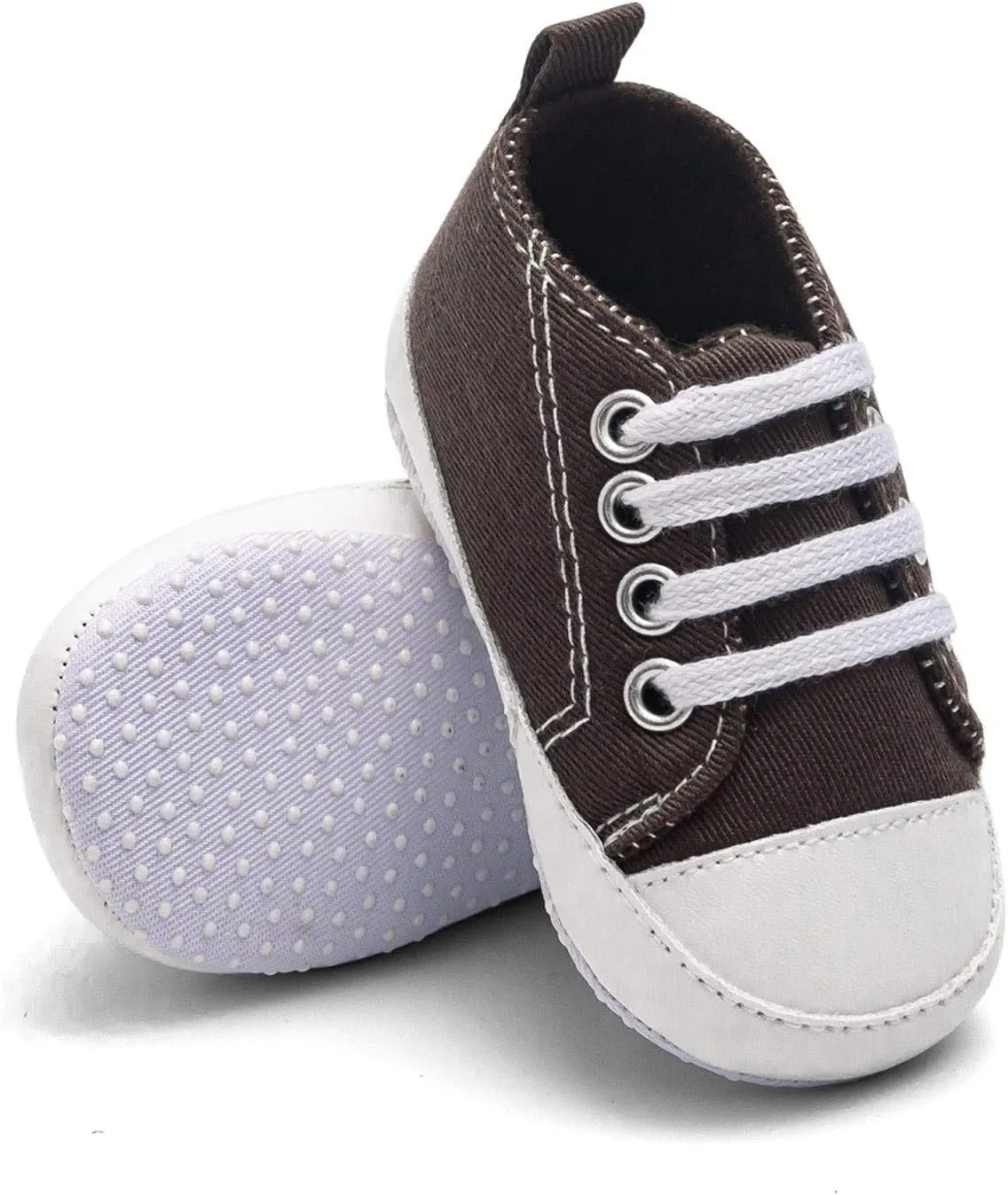 EnJoCho Shoe for Baby,0-1Years Soft Sole Baby Toddler Shoes Baby Indoor Shoes Breathable Sport Running Shoes Sneakers (Coffee-7#, 0-3Months)