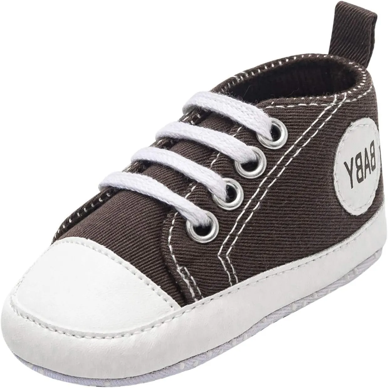 EnJoCho Shoe for Baby,0-1Years Soft Sole Baby Toddler Shoes Baby Indoor Shoes Breathable Sport Running Shoes Sneakers (Coffee-7#, 0-3Months)