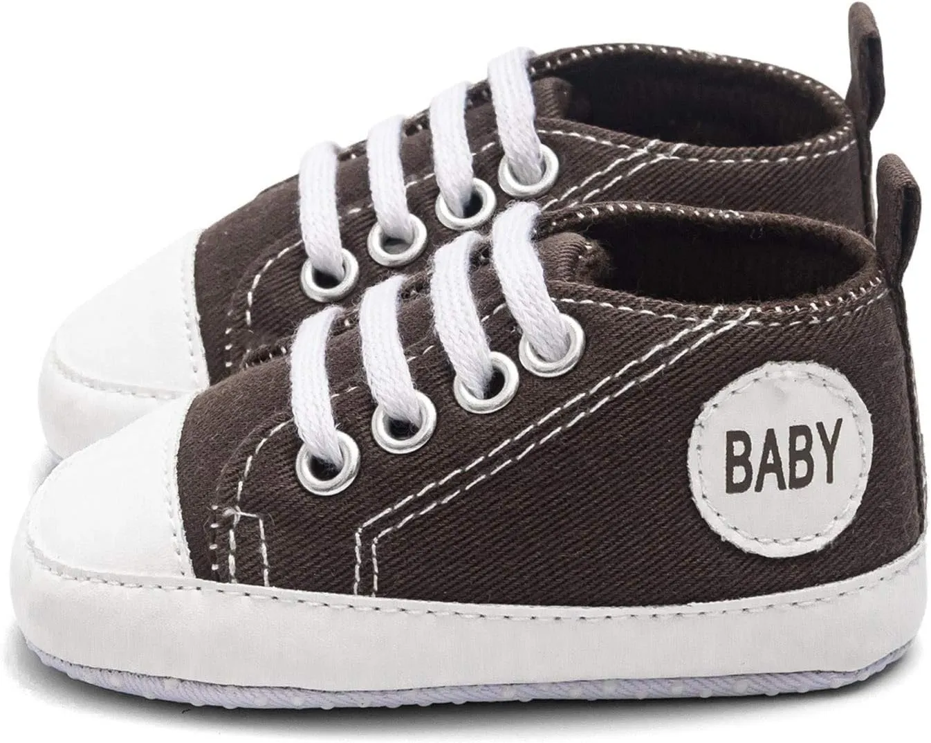 EnJoCho Shoe for Baby,0-1Years Soft Sole Baby Toddler Shoes Baby Indoor Shoes Breathable Sport Running Shoes Sneakers (Coffee-7#, 0-3Months)