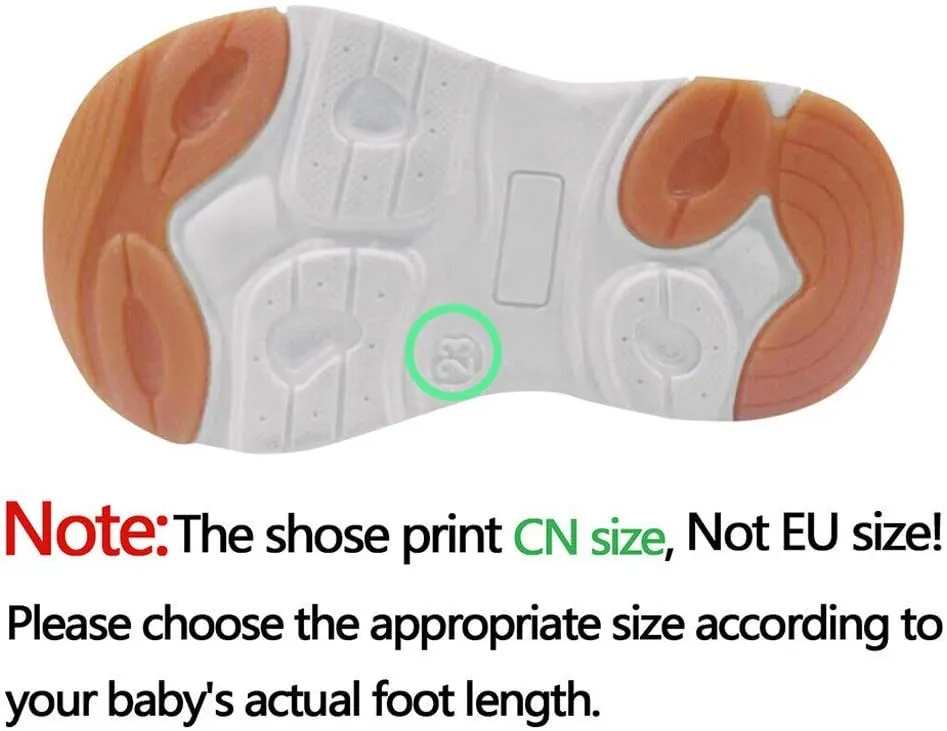 EnJoCho Toddler First Walker Shoes,0-18M Baby Boys Girls Sandals Soft Non-Slip Rubber Sole Prewalker Flat Walking Shoes (Blue-06#A, 12-18 Months)