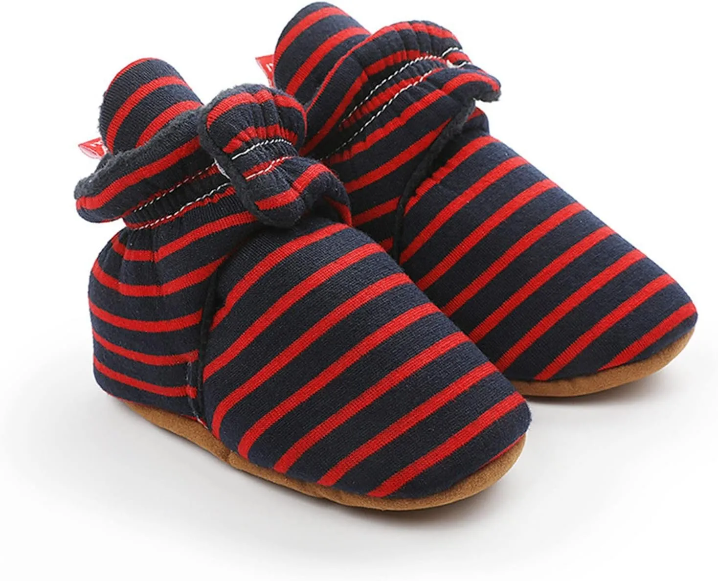 EnJoCho Toddler Winter Warm Cozy Prewalker Socks Baby Cotton Booties Newborn Soft Sole Infant Fleece Boots Non-Slip Crib Shoes