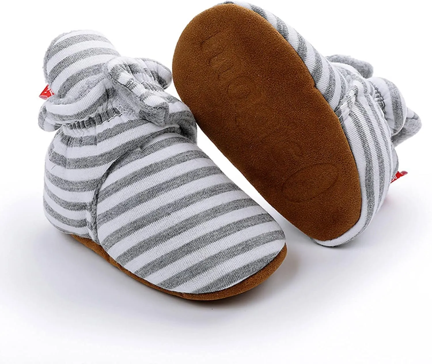 EnJoCho Toddler Winter Warm Cozy Prewalker Socks Baby Cotton Booties Newborn Soft Sole Infant Fleece Boots Non-Slip Crib Shoes
