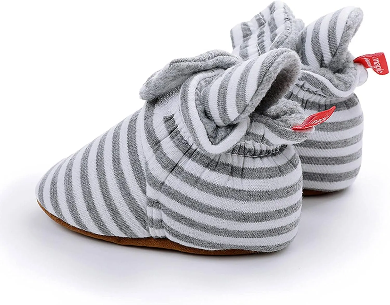 EnJoCho Toddler Winter Warm Cozy Prewalker Socks Baby Cotton Booties Newborn Soft Sole Infant Fleece Boots Non-Slip Crib Shoes