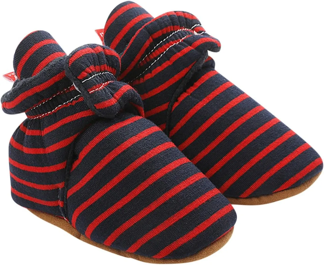 EnJoCho Toddler Winter Warm Cozy Prewalker Socks Baby Cotton Booties Newborn Soft Sole Infant Fleece Boots Non-Slip Crib Shoes