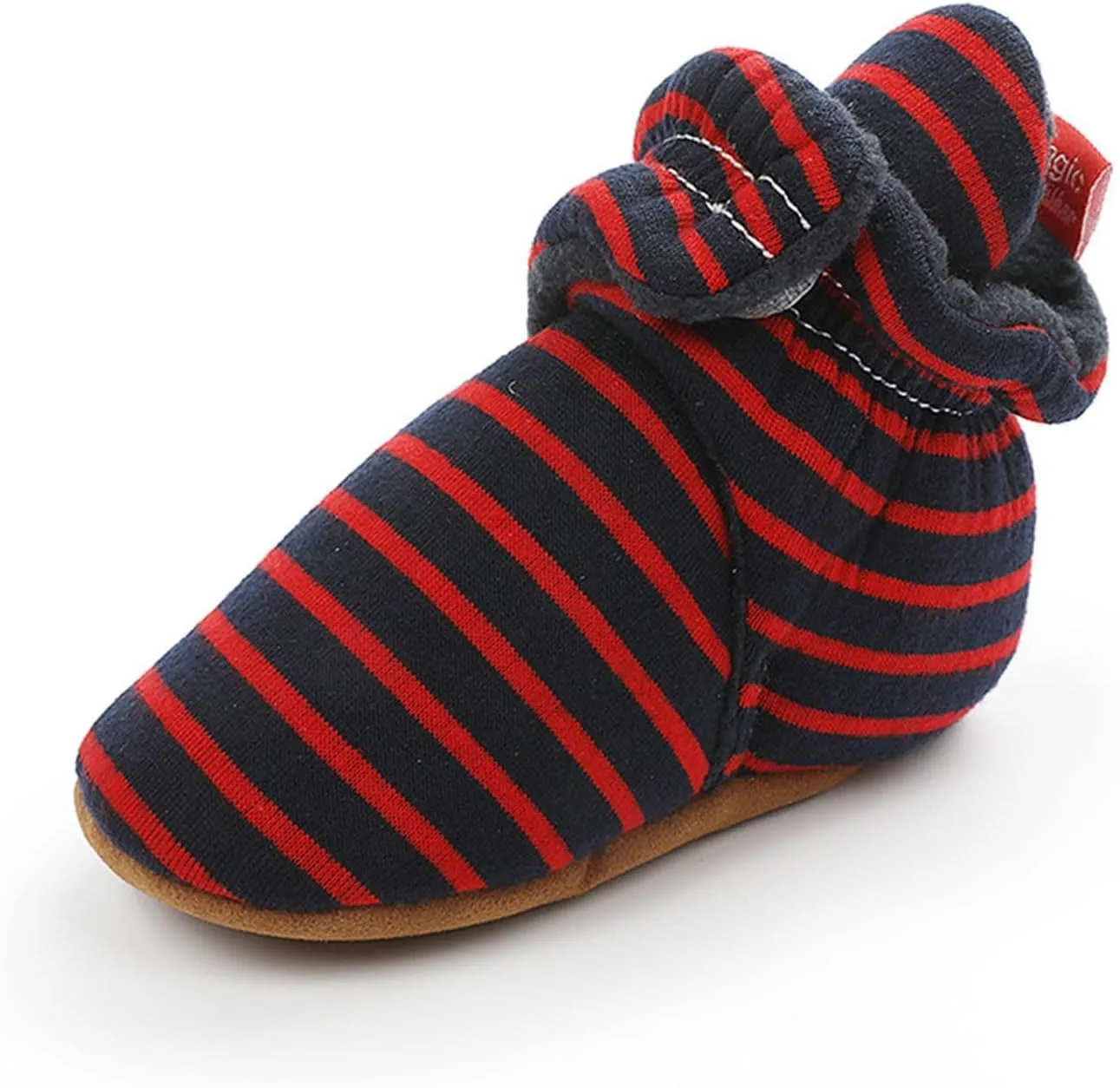 EnJoCho Toddler Winter Warm Cozy Prewalker Socks Baby Cotton Booties Newborn Soft Sole Infant Fleece Boots Non-Slip Crib Shoes