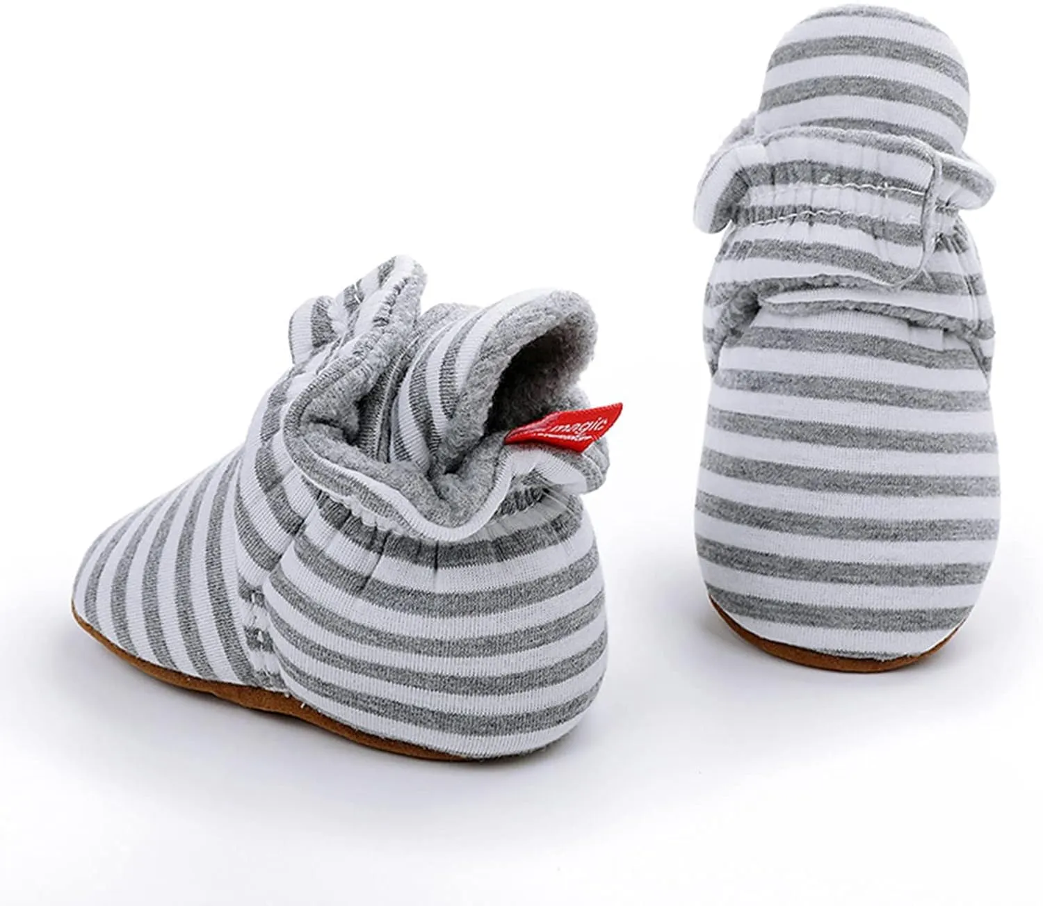 EnJoCho Toddler Winter Warm Cozy Prewalker Socks Baby Cotton Booties Newborn Soft Sole Infant Fleece Boots Non-Slip Crib Shoes