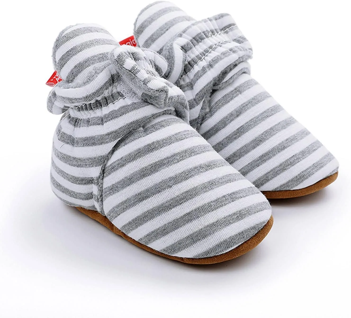 EnJoCho Toddler Winter Warm Cozy Prewalker Socks Baby Cotton Booties Newborn Soft Sole Infant Fleece Boots Non-Slip Crib Shoes