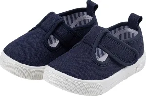 Fashion Canvas Toddler Baby Boy Girl Flat Shoes Canvas Shoes Baby Soft Sole Cotton Shoes with Adjustable Strap