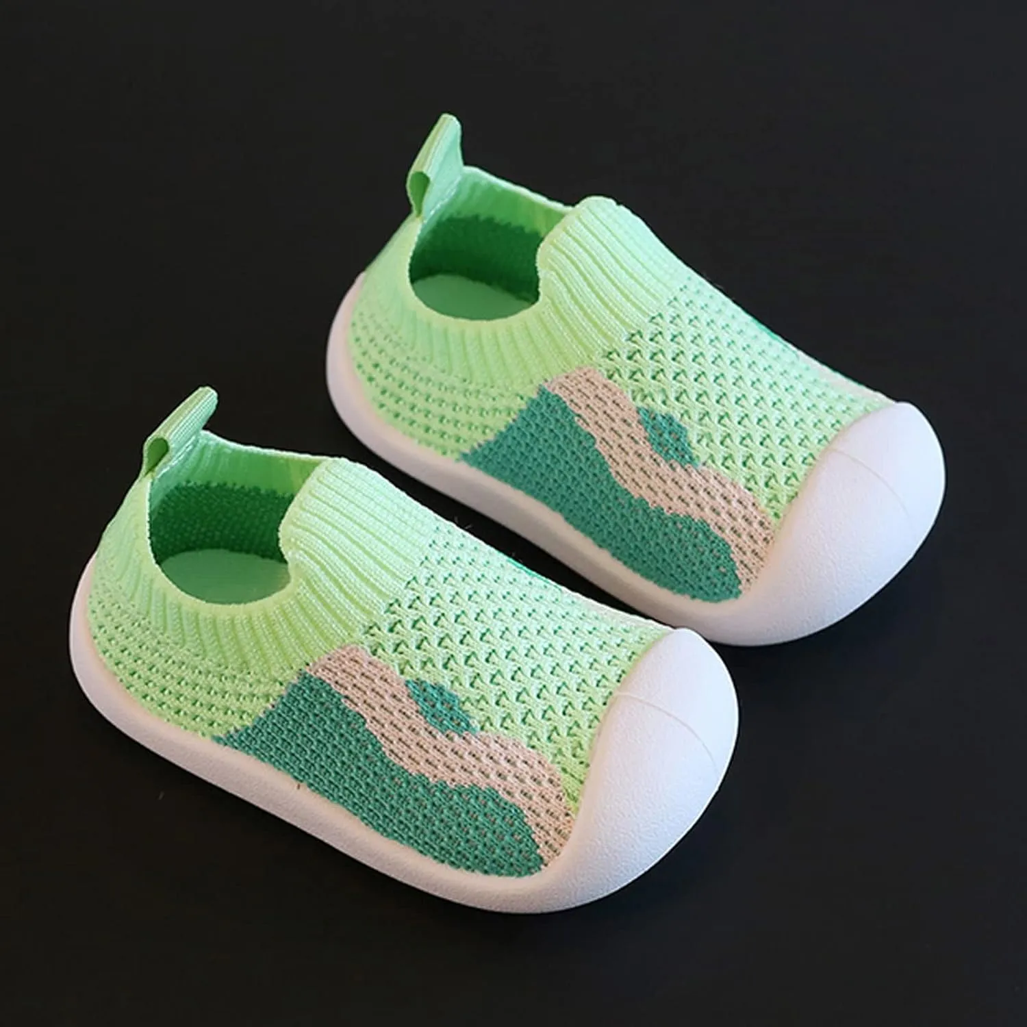 Generic Baby Sneakers Girls Boys Lightweight Breathable Mesh First Wlkers Shoes Casual Soft Bottom Slip On Sport Shoes