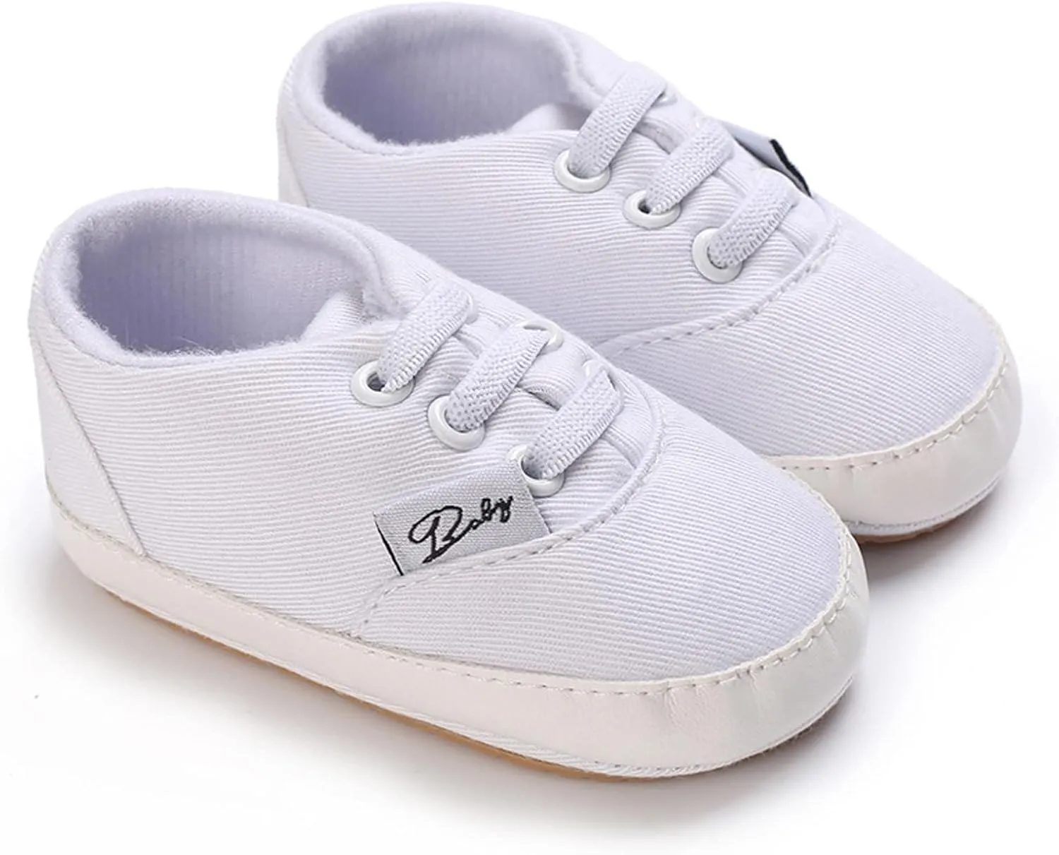 Girls Cheer Shoes Baby Girls Boys Shoes Soft Anti-Slip Sole Newborn First Walkes High Top Canvas Denim Unisex Infant