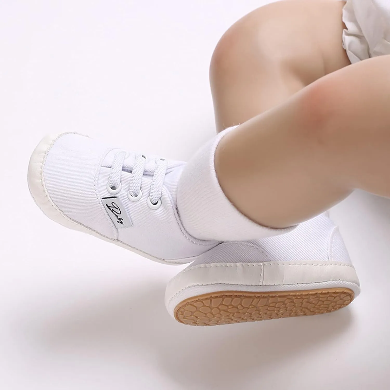 Girls Cheer Shoes Baby Girls Boys Shoes Soft Anti-Slip Sole Newborn First Walkes High Top Canvas Denim Unisex Infant