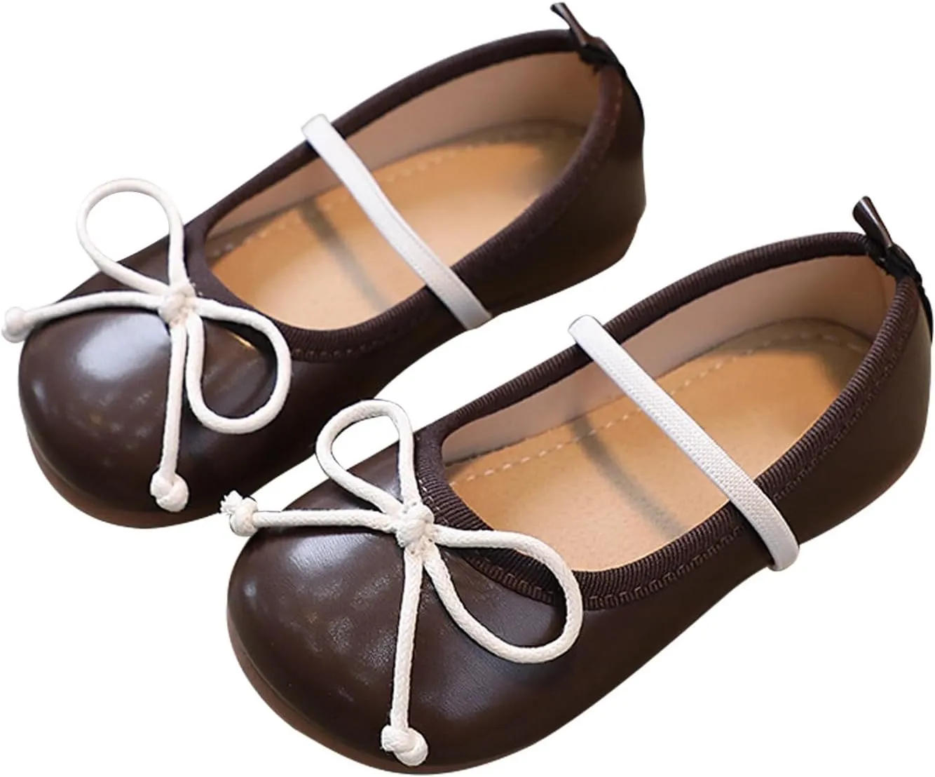 Girls Dress Shoes Flower Girl Shoes Mary Jane Ballet Flats Bow Wedding Party Communion Shoes Baby Dress Shoes Girl