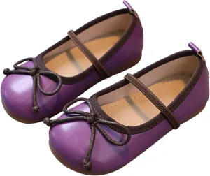 Girls Dress Shoes Flower Girl Shoes Mary Jane Ballet Flats Bow Wedding Party Communion Shoes Baby Dress Shoes Girl