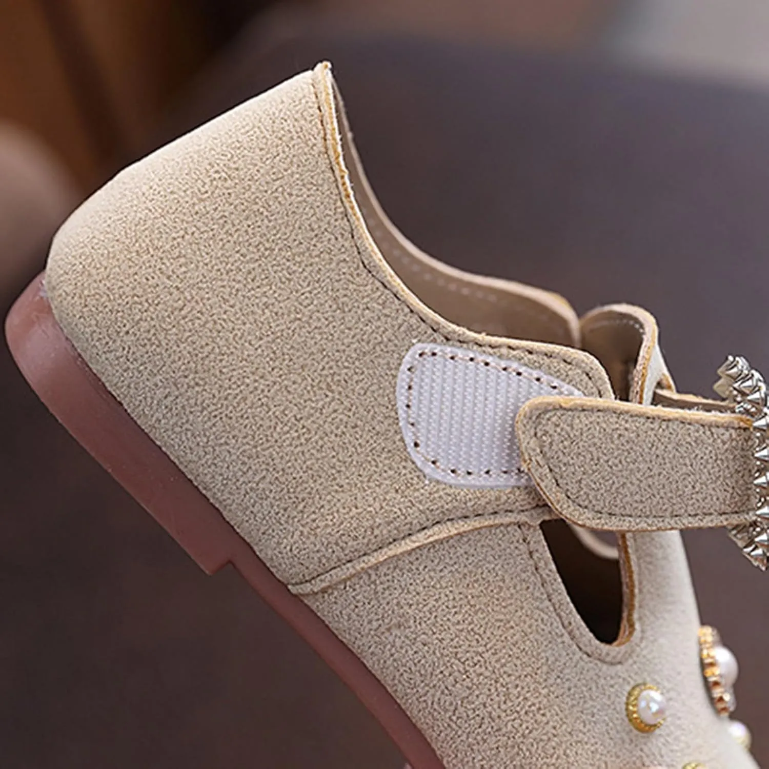 Girls Dress Shoes Glitter Pumps Sequins Bowknot Soft Sole Dance Shoes Vintage Summer Sandals for Wedding Party Kids