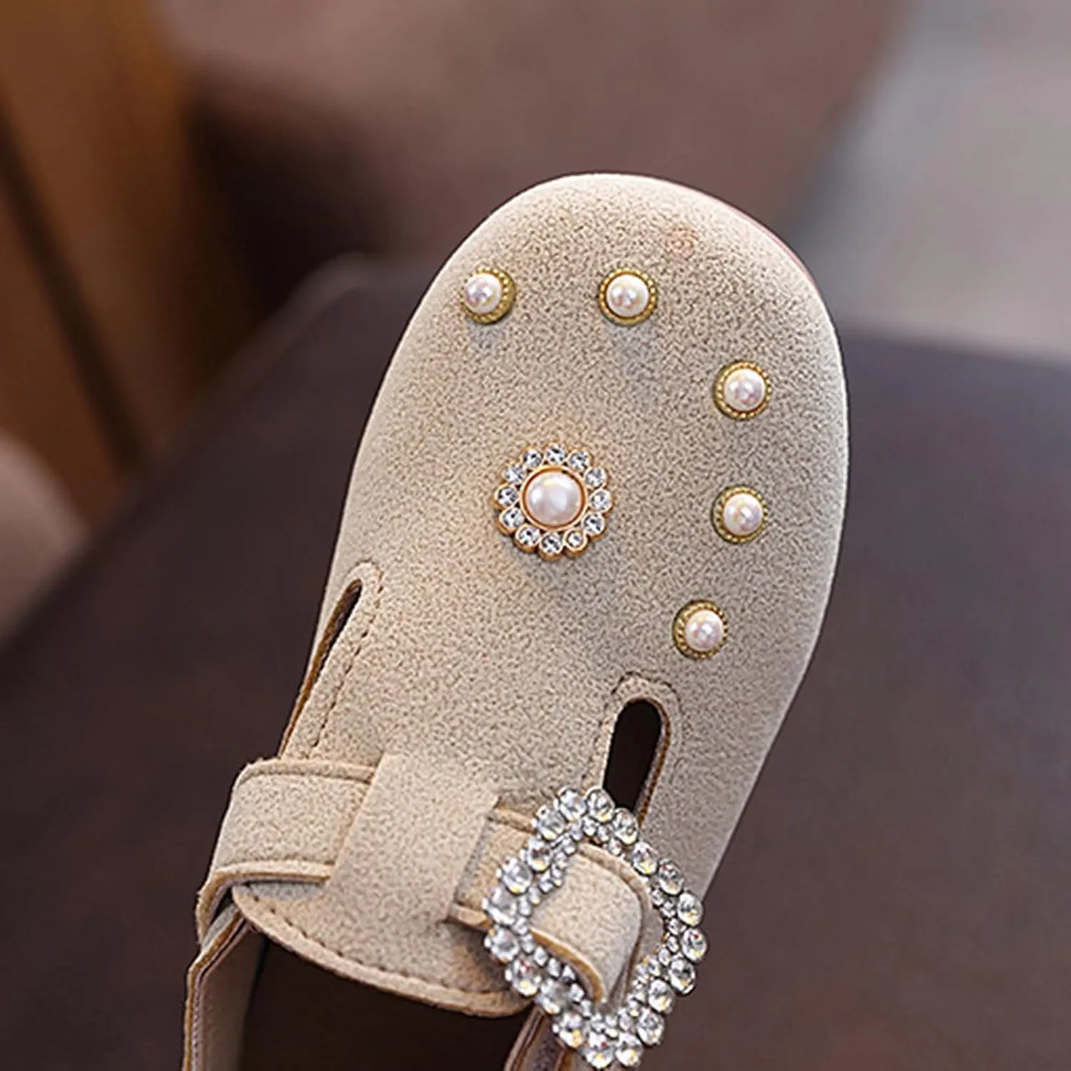 Girls Dress Shoes Glitter Pumps Sequins Bowknot Soft Sole Dance Shoes Vintage Summer Sandals for Wedding Party Kids