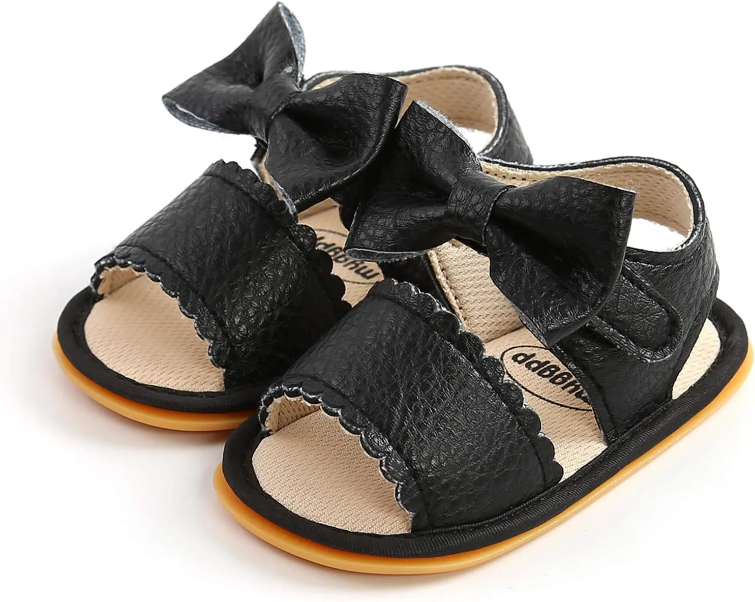 Girls Non-Slip Walking Shoes Baby Bow Boys Sandals Rubber Flat Soft Summer Sole Baby Shoes Baby Girl Boots