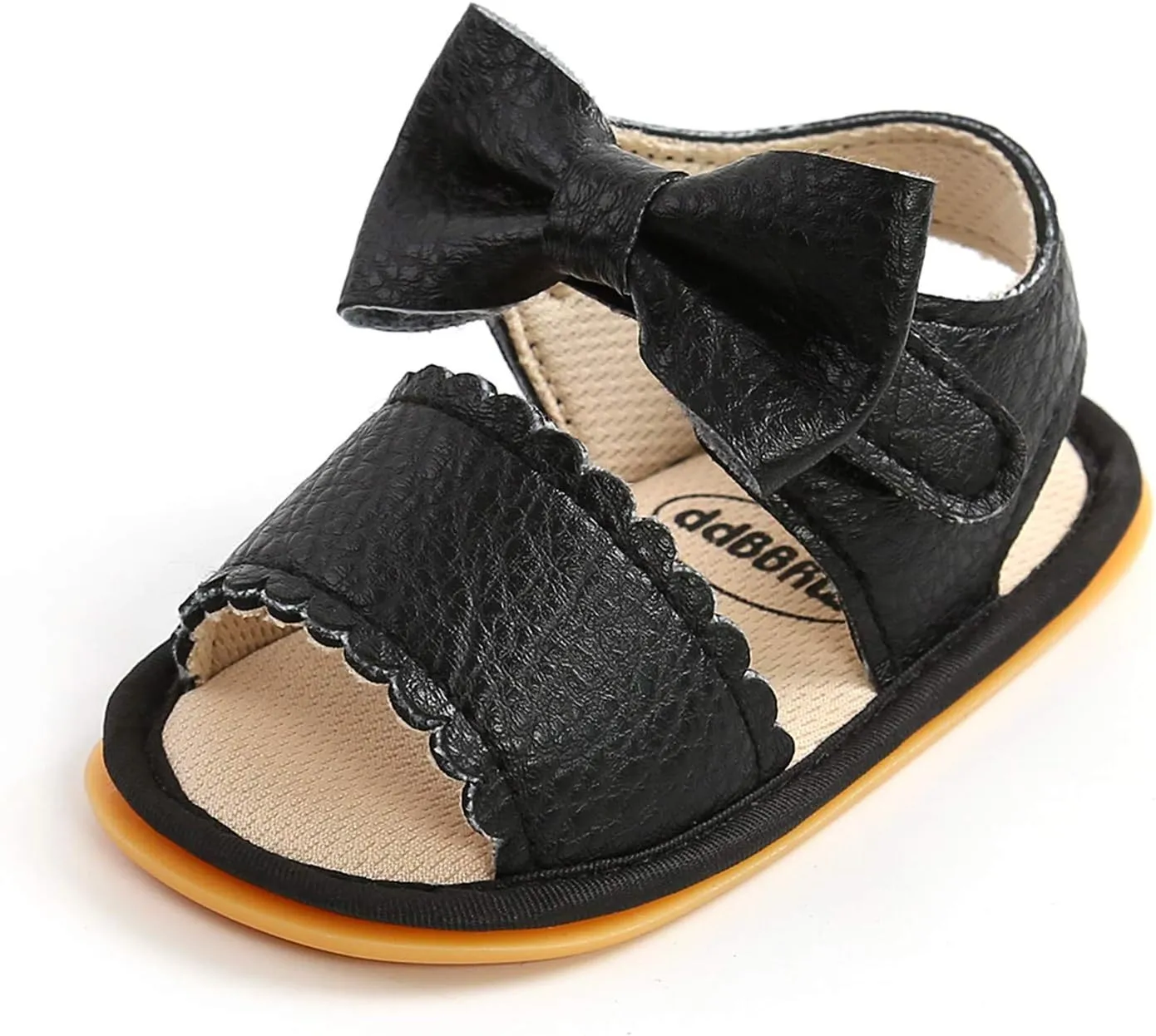 Girls Non-Slip Walking Shoes Baby Bow Boys Sandals Rubber Flat Soft Summer Sole Baby Shoes Baby Girl Boots