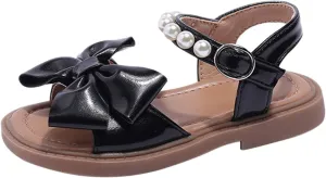 Girls' Sandals Summer Children's Soft Sole Shoes Fashion Girls' Bow Princess Shoes Baby Beach Shoes Shoes for Baby Girls