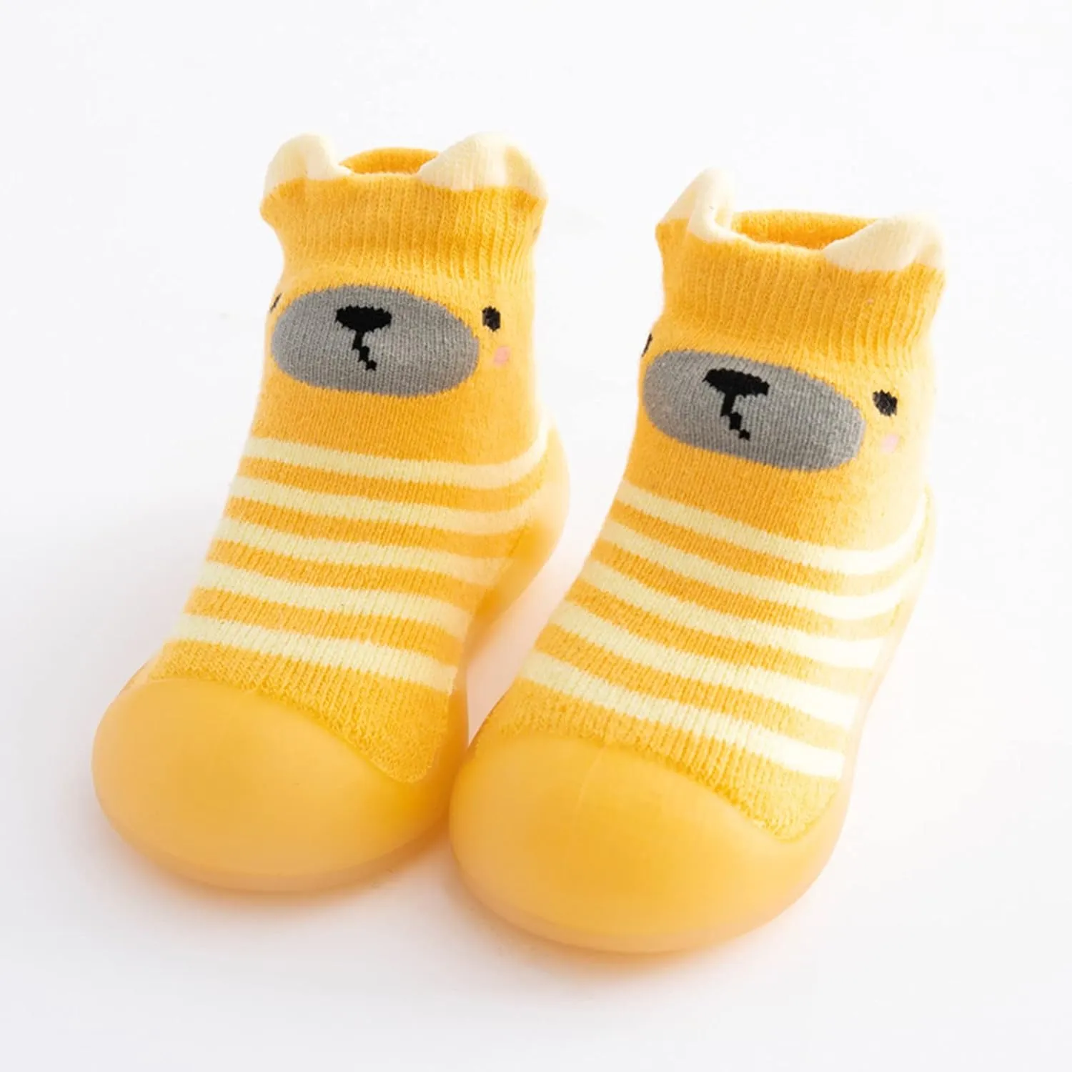 Hard Bottom Boys Slippers Kids Toddler Baby Boys Girls Solid Warm Knit Soft Sole Encounter Football Shoes