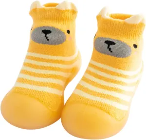 Hard Bottom Boys Slippers Kids Toddler Baby Boys Girls Solid Warm Knit Soft Sole Encounter Football Shoes