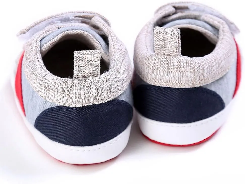 HHmei Baby Shoes Boy Girl Newborn Crib Soft Sole Shoe Sneakers Baby Sports Toddler Shoes (1/2/3)
