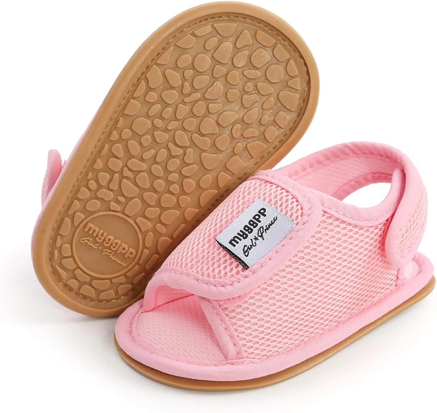 HIUARA Infant Baby Boys Girls Summer Beach Sandals Non Slip Soft Rubber Sole Toddler Outdoor Open-Toe First Walker Shoes