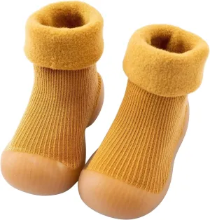 Home Slippers Boys Kids Toddler Baby Boys Girls Solid Warm Knit Soft Sole Rubber Shoes Baby Size 3 Sandals