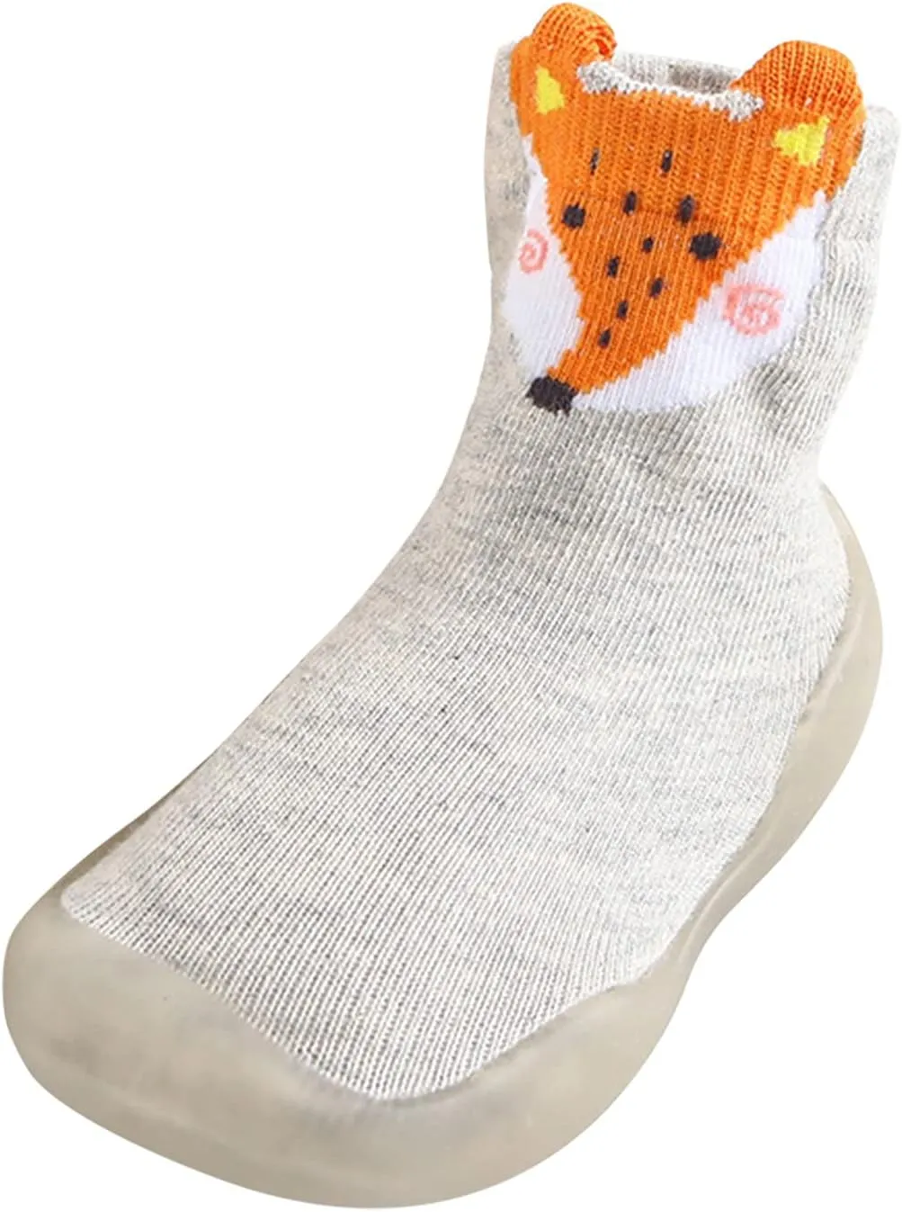 House Shoes for Toddler Toddler Baby Boys Girls Solid Warm Knit Soft Sole Rubber Shoe Socks Little Fuzzy