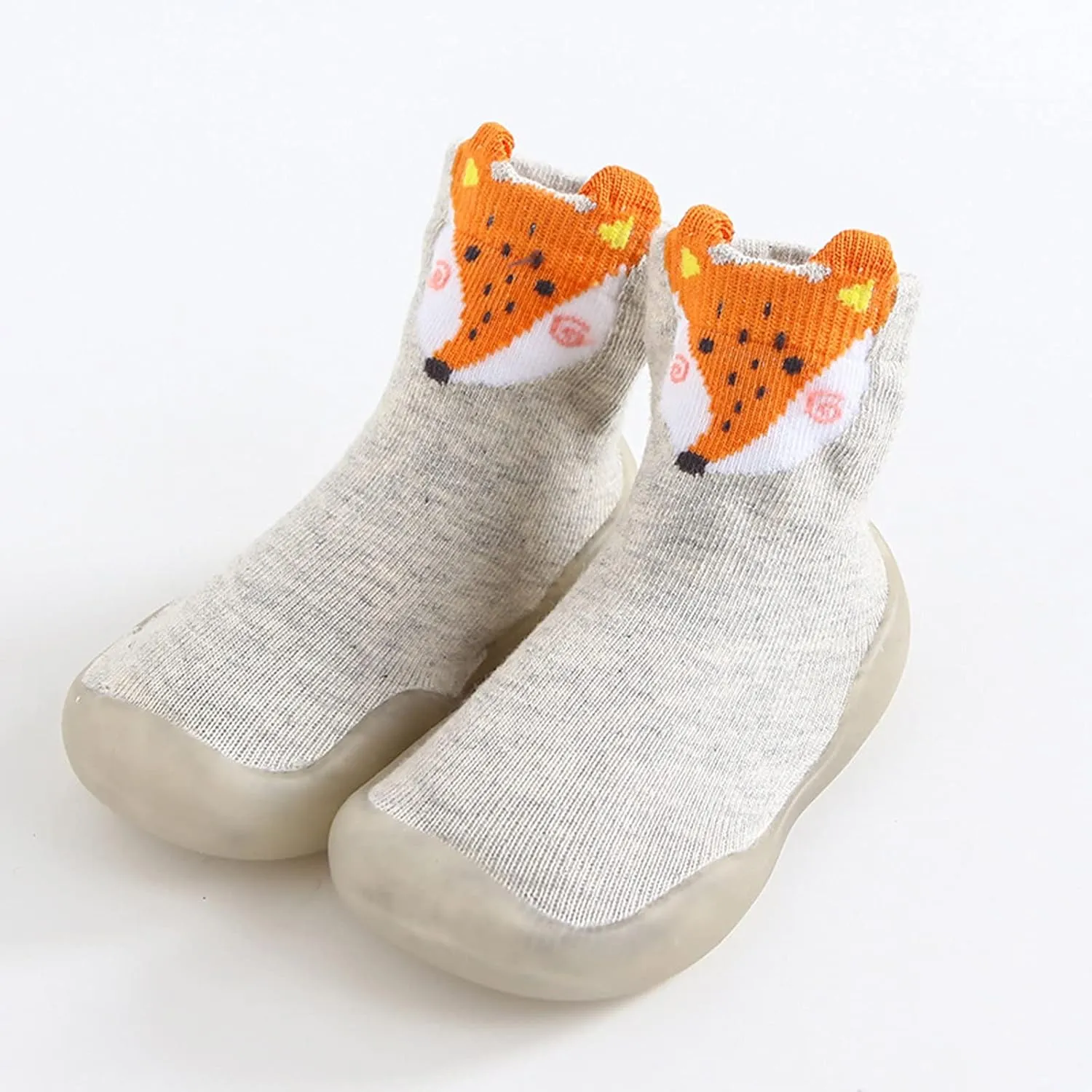 House Shoes for Toddler Toddler Baby Boys Girls Solid Warm Knit Soft Sole Rubber Shoe Socks Little Fuzzy
