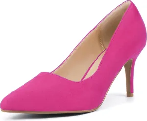 IDIFU IN3 High Heels Pumps Closed Toe Heels Women's Pumps Stiletto Pointed Toe Dress Shoes Wedding Prom Bridal Work Office Bride Bridesmaid Guest Trendy Dressy Fashion Comfortable Classic Pumps Shoes