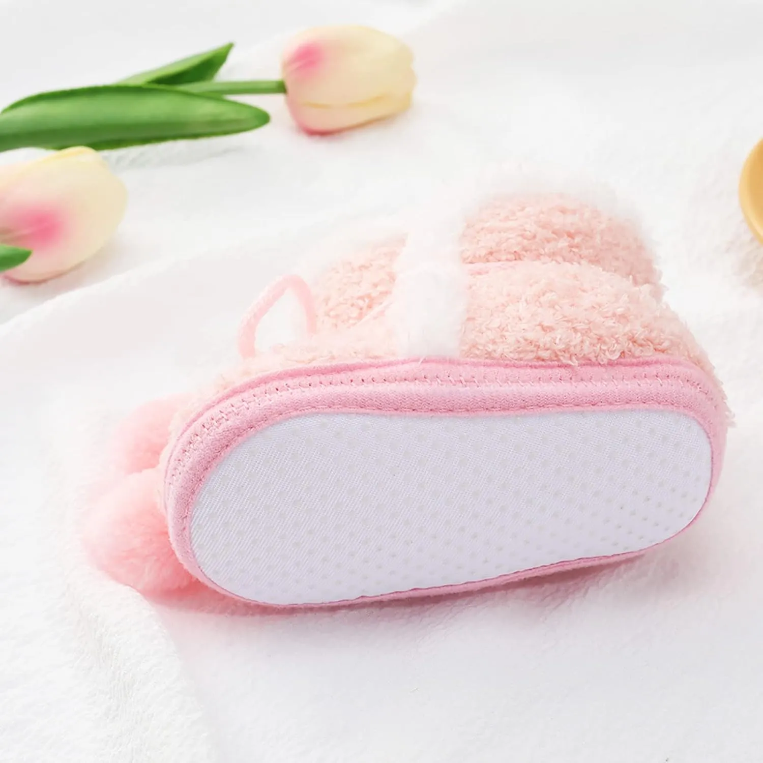 Infant Baby Boys Girls Booties Soft Non-Slip Sole Newborn Toddler First Walkers Crib Winter Warm Socks Snow Boots