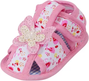 Infant Baby Girl Dress Shoes, Toddler First Walking Mary Jane Flats with Bowknot Non-Slip Soft Sole Wedding Shoes