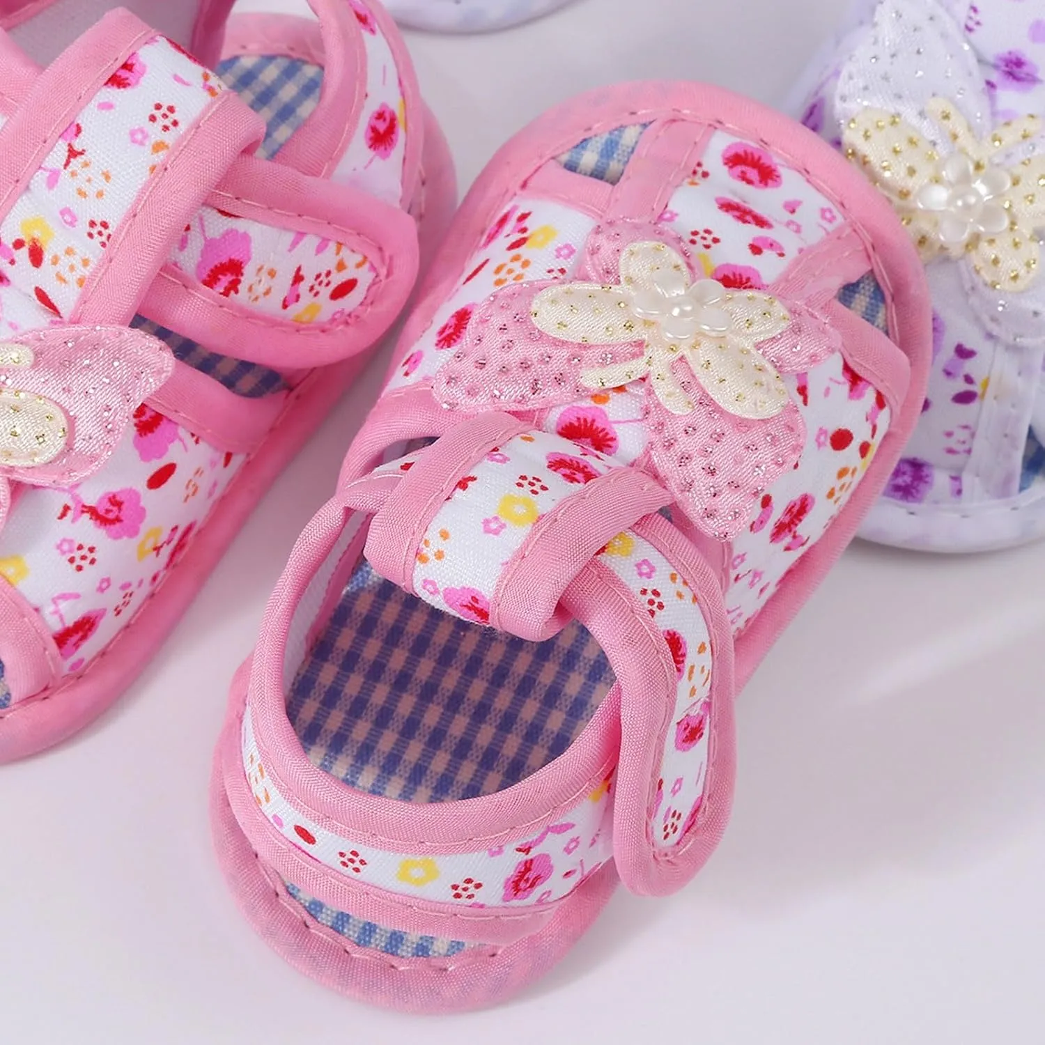 Infant Baby Girl Dress Shoes, Toddler First Walking Mary Jane Flats with Bowknot Non-Slip Soft Sole Wedding Shoes