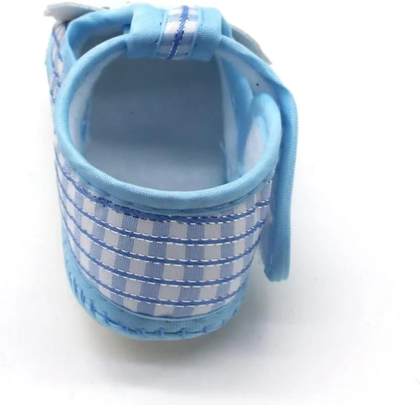 Infant Baby Girls Boys Canvas Shoes Soft Sole Newborn Slip On Crib Sandals Cute Cartoon First Walking Shoes