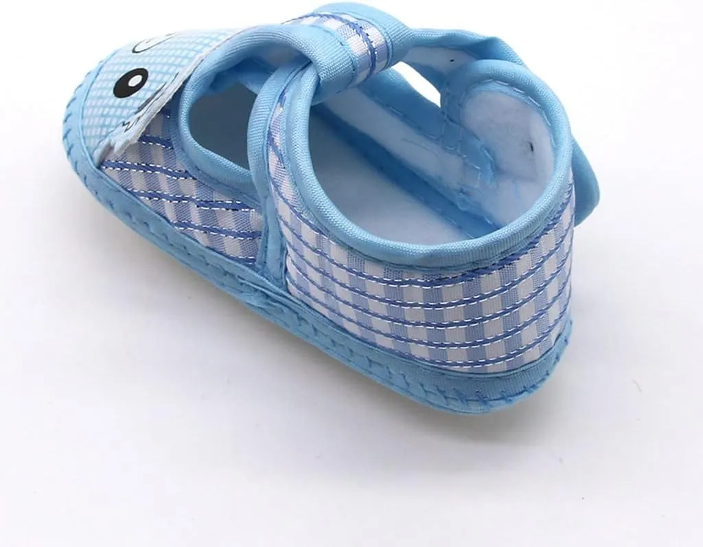 Infant Baby Girls Boys Canvas Shoes Soft Sole Newborn Slip On Crib Sandals Cute Cartoon First Walking Shoes
