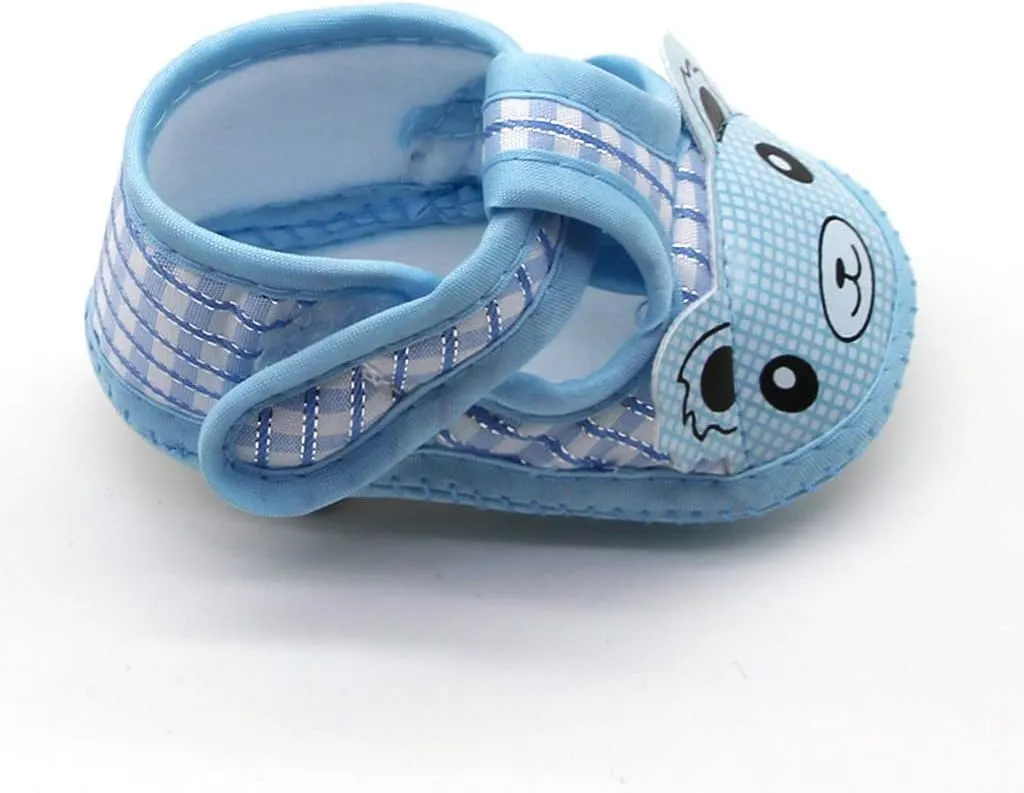 Infant Baby Girls Boys Canvas Shoes Soft Sole Newborn Slip On Crib Sandals Cute Cartoon First Walking Shoes