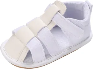 Infant Baby Girls Boys Sandals Beach Outdoor Bowknot Soft Rubber Sole Toddler Princess Dress Flats Walking Shoes